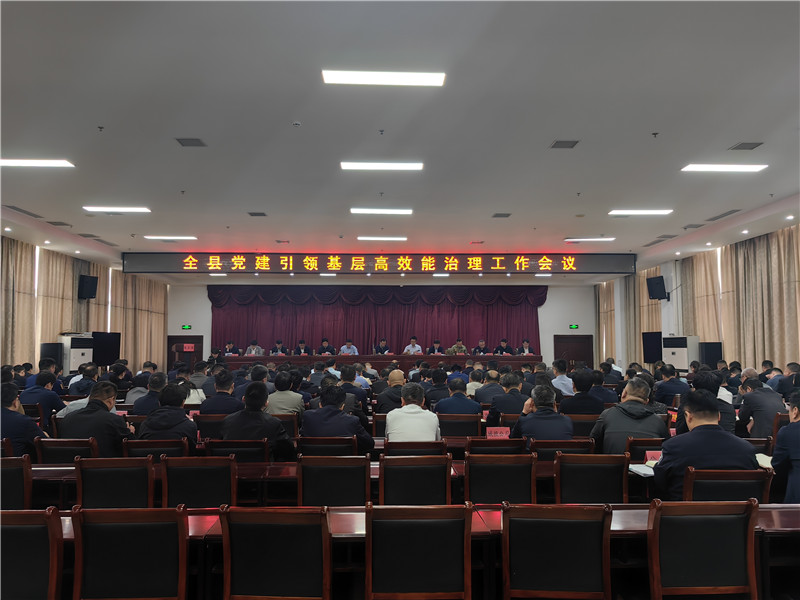 全县党建引领基层高效能治理工作会议召开
